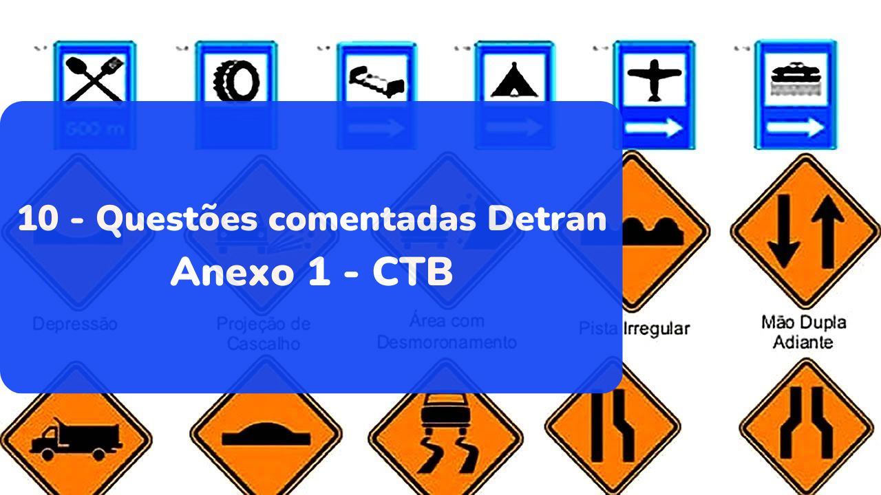 Questões comentadas Detran